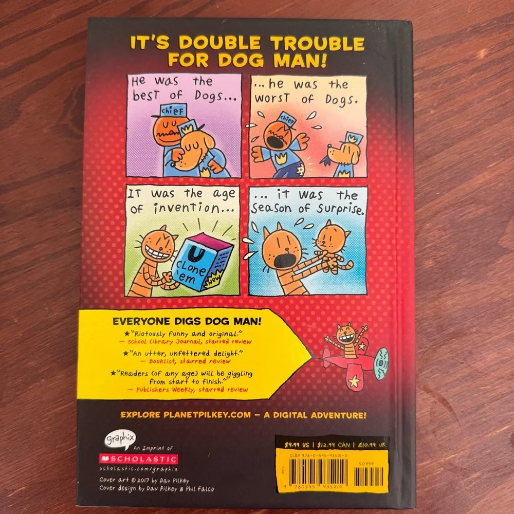 3 Dog Man books Dav Pilkey hardcover graphic novel kitties brawl unleashed New